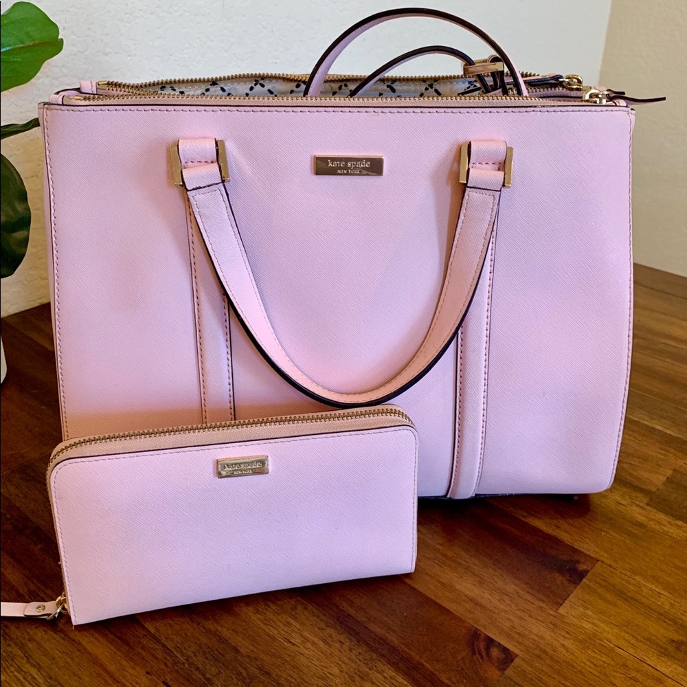 Kate Spade Newbury Lane Loden Satchel w Wallet